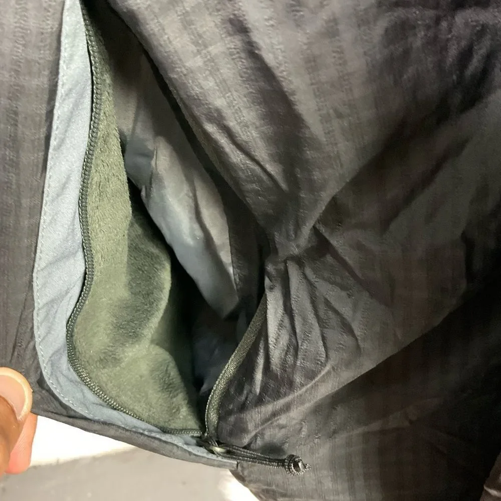The North Face Hyvent Black Grey Full Zip Long Sleeve Jacket L